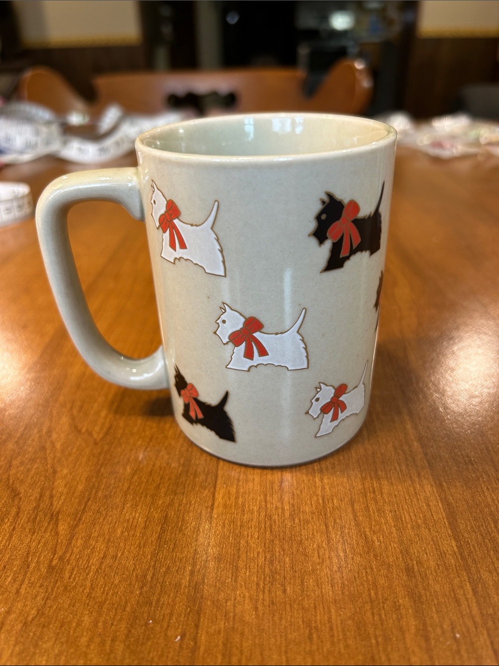 Otagiri Ivory Ceramic Mug with Black Logo
